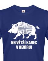 Pánské tričko pro myslivce Největší kanec v revíru