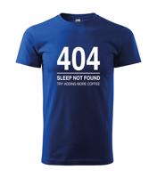 Pánské tričko pro programátory 404 sleep not found