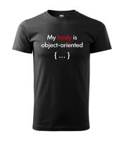 Pánské tričko pro programátory My body is object oriented