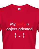 Pánské tričko pro programátory My body is object oriented
