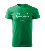 Pánské tričko pro programátory My body is object oriented