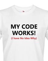 Pánské tričko pro programátory My Code Works