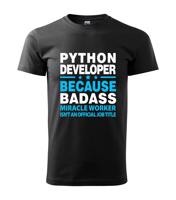 Pánské tričko pro programátory Python developer