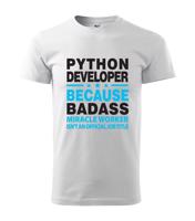 Pánské tričko pro programátory Python developer