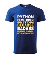 Pánské tričko pro programátory Python developer