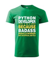 Pánské tričko pro programátory Python developer