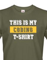 Pánské tričko pro programátory This is my Coding Tshirt
