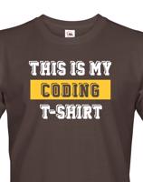 Pánské tričko pro programátory This is my Coding Tshirt