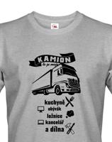 Pánské tričko pro řidiče kamionu / kamioňáky - Kamion to je moje