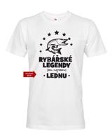 Pánské tričko pro rybáře k narozeninám Rybářské legendy