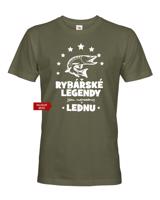 Pánské tričko pro rybáře k narozeninám Rybářské legendy