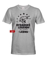 Pánské tričko pro rybáře k narozeninám Rybářské legendy