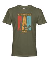 Pánské tričko pro tatínky - Living the dad life