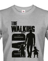 Pánské tričko pro tatínky s vtipným potiskem The walking dad 2
