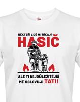 Pánské tričko pro tátu hasiče - ideální dárek pro novopečeného tatínka