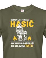 Pánské tričko pro tátu hasiče - ideální dárek pro novopečeného tatínka