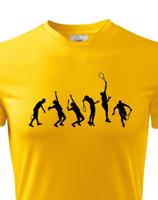 Pánské tričko pro tenisty Evoluce tenis-  skvělý dárek pro tenisty