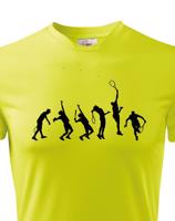 Pánské tričko pro tenisty Evoluce tenis-  skvělý dárek pro tenisty