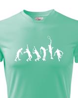 Pánské tričko pro tenisty Evoluce tenis-  skvělý dárek pro tenisty