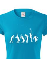 Pánské tričko pro tenisty Evoluce tenis-  skvělý dárek pro tenisty