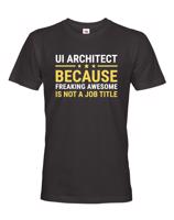 Pánské tričko pro UI architekty - dokonalý dárek pro IT specialisty
