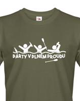 Pánské tričko pro vodáky Párty v plném proudu - ideální triko na loď