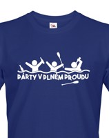 Pánské tričko pro vodáky Párty v plném proudu - ideální triko na loď