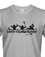Pánské tričko pro vodáky Párty v plném proudu - ideální triko na loď