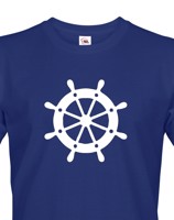 Pánské tričko pro zadáky s kormidlem - tričko na vodu pro kapitána lodi