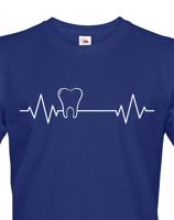 Pánské tričko pro zubaře Pulz - ideální dárek k narozeninám nebo Vánocům