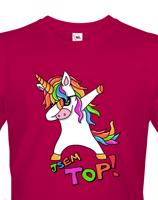 Pánské tričko s jednorožcem - Jsem top