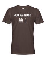 Pánské tričko s motivem Jdu na jedno - ideální dárek pro pivaře