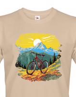 Pánské tričko s motivem MTB hory - pro nadšence MTB