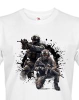 Pánské tričko s motivem special forces - živý motiv pro nadšence military/army tematiky