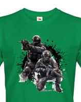 Pánské tričko s motivem special forces - živý motiv pro nadšence military/army tematiky
