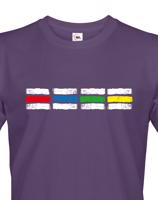 Pánské tričko s motivem turistických značek - pro milovníky dobrodružství