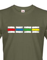 Pánské tričko s motivem turistických značek - pro milovníky dobrodružství