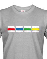 Pánské tričko s motivem turistických značek - pro milovníky dobrodružství