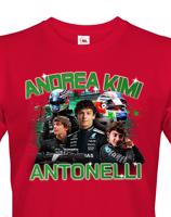 Pánské tričko s motivem závodníka F1 -  Andrea Kimi Antonelli pro milovníky motosportu