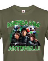 Pánské tričko s motivem závodníka F1 -  Andrea Kimi Antonelli pro milovníky motosportu