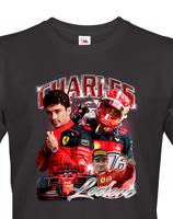 Pánské tričko s motivem závodníka F1 -  Charles Leclerc - pro milovníky motosportu