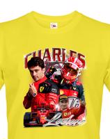 Pánské tričko s motivem závodníka F1 -  Charles Leclerc - pro milovníky motosportu