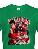Pánské tričko s motivem závodníka F1 -  Charles Leclerc - pro milovníky motosportu