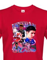 Pánské tričko s motivem závodníka F1 - Esteban Ocon - pro milovníky motosportu