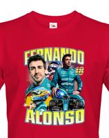 Pánské tričko s motivem závodníka F1 - Fernando Alonso - pro milovníky motosportu