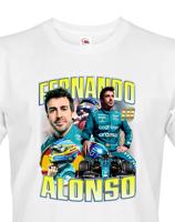 Pánské tričko s motivem závodníka F1 - Fernando Alonso - pro milovníky motosportu