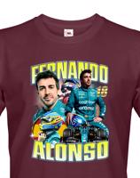 Pánské tričko s motivem závodníka F1 - Fernando Alonso - pro milovníky motosportu