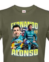 Pánské tričko s motivem závodníka F1 - Fernando Alonso - pro milovníky motosportu