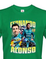 Pánské tričko s motivem závodníka F1 - Fernando Alonso - pro milovníky motosportu