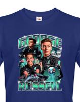 Pánské tričko s motivem závodníka F1 -  George Russell - pro milovníky motosportu
